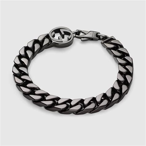 mens gucci braclet|gucci interlocking g necklace men's.